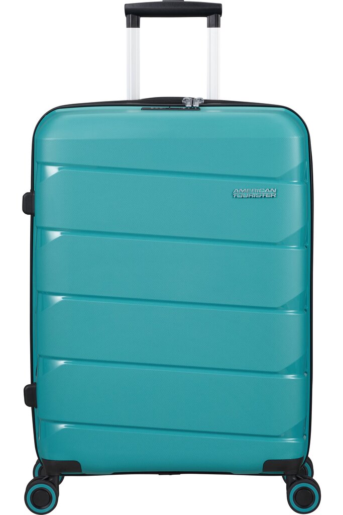 American Tourister keskikokoinen matkalaukku Air Move Spinner Teal 66/24, sininen hinta ja tiedot | Matkalaukut ja matkakassit | hobbyhall.fi