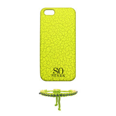 Apple iPhone 5S/SE cover Fluo cracks+Brac by So Seven Yellow hinta ja tiedot | Puhelimen kuoret ja kotelot | hobbyhall.fi