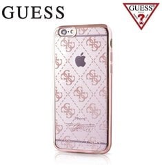 Suojakuori GUESS Ultra Thin takakuori Apple iPhone 5 / 5S / SE:lle, vaaleanpunainen / kulta hinta ja tiedot | Puhelimen kuoret ja kotelot | hobbyhall.fi