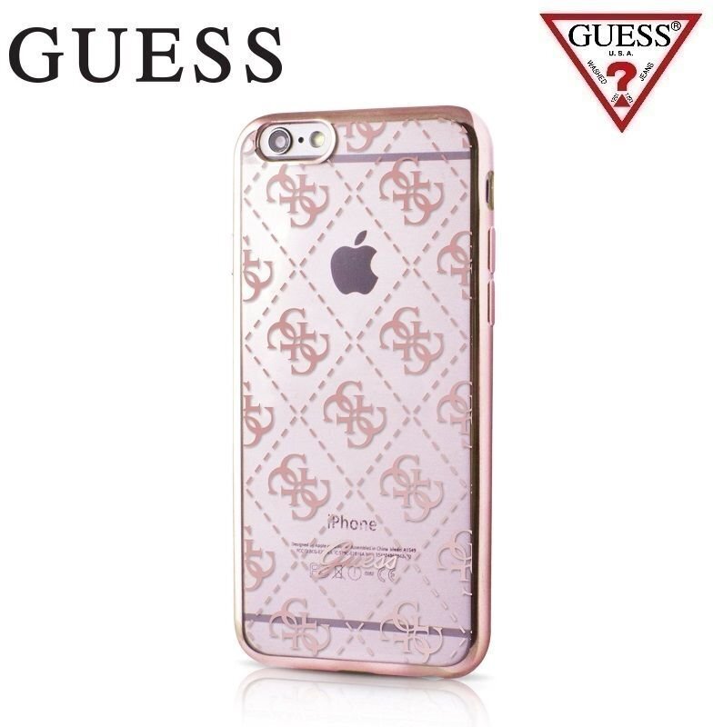 Suojakuori GUESS Ultra Thin takakuori Apple iPhone 5 / 5S / SE:lle, vaaleanpunainen / kulta hinta ja tiedot | Puhelimen kuoret ja kotelot | hobbyhall.fi