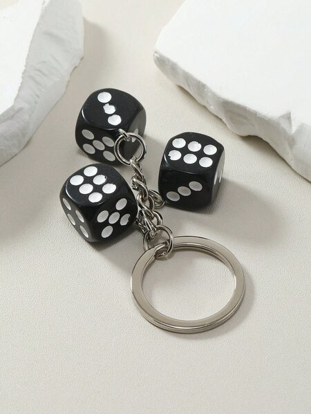 Dice Design Laukku Charm Avaimenperä Luova Laukku Riipukset Laukku Tarvikkeet Lahjat, Ystävänpäivä, Tyylikäs, Trendikäs Teini-ikäisille Tytöille Naisten Yliopisto-opiskelijoille, T