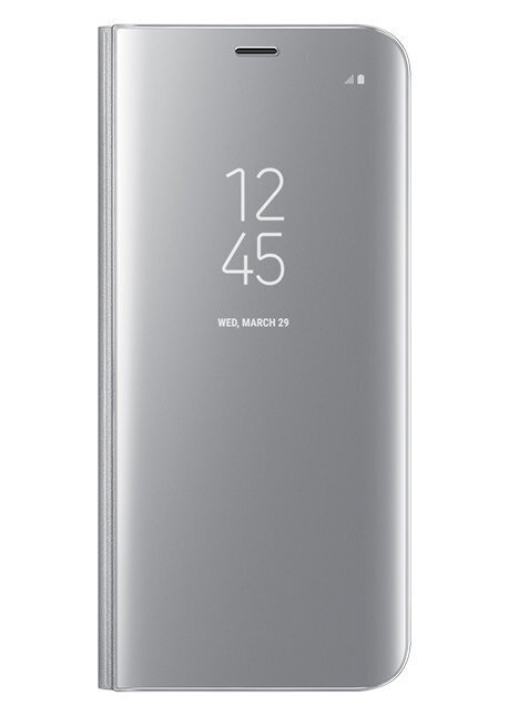 SAMSUNG CLEAR VIEW STANDING COVER S8+ SILVER hinta ja tiedot | Puhelimen kuoret ja kotelot | hobbyhall.fi