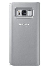 SAMSUNG CLEAR VIEW STANDING COVER S8+ SILVER hinta ja tiedot | Puhelimen kuoret ja kotelot | hobbyhall.fi