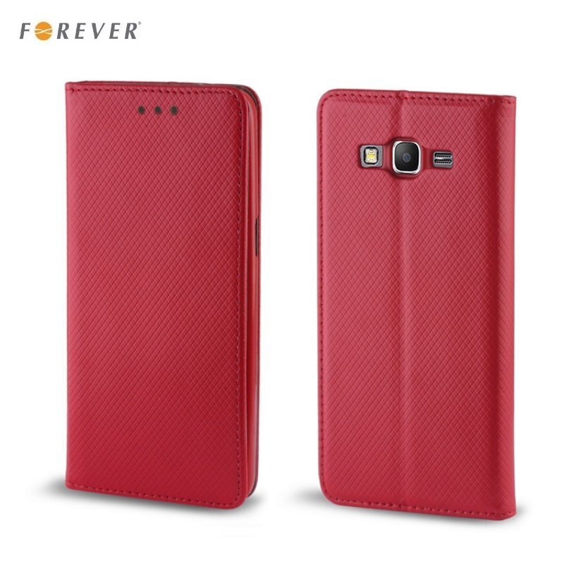 Forever Smart Magnetic Fix Book Case without clip Samsung G390F Galaxy Xcover 4 Red hinta ja tiedot | Puhelimen kuoret ja kotelot | hobbyhall.fi