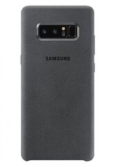 Samsung Galaxy Note 8 cover Alcantara Dark Grey hinta ja tiedot | Puhelimen kuoret ja kotelot | hobbyhall.fi