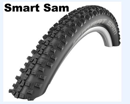 Polkupyörän rengas 27,5" Schwalbe MTB Smart Sam HS 476 584-54, musta hinta ja tiedot | Polkupyörän renkaat ja sisäkumit | hobbyhall.fi