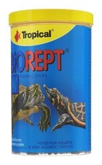 Vesikilpikonnan ravinto Tropical Biorept W, 300 g hinta ja tiedot | Eksoottisten lemmikkien ruokinta | hobbyhall.fi