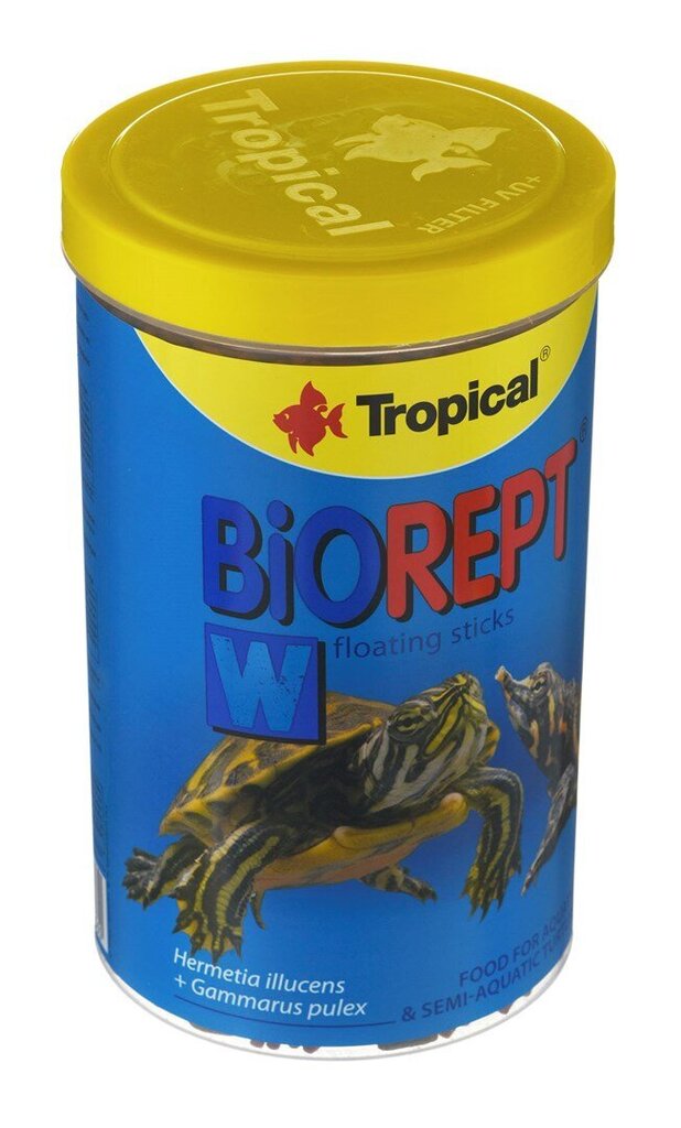 Vesikilpikonnan ravinto Tropical Biorept W, 300 g hinta ja tiedot | Eksoottisten lemmikkien ruokinta | hobbyhall.fi