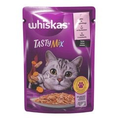 Whiskas Tasty Mix kissanruoka, lohi ja porkkana, 85 g x 28 kpl hinta ja tiedot | Kissanruoka | hobbyhall.fi