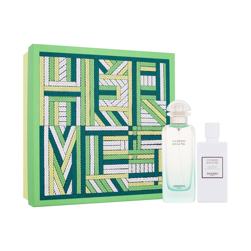 Hermes Un Jardin Sur Le Nil EDT naisille: hajuvesi EDT, 100 ml + vartalovoide, 80 ml. hinta ja tiedot | Naisten hajuvedet | hobbyhall.fi