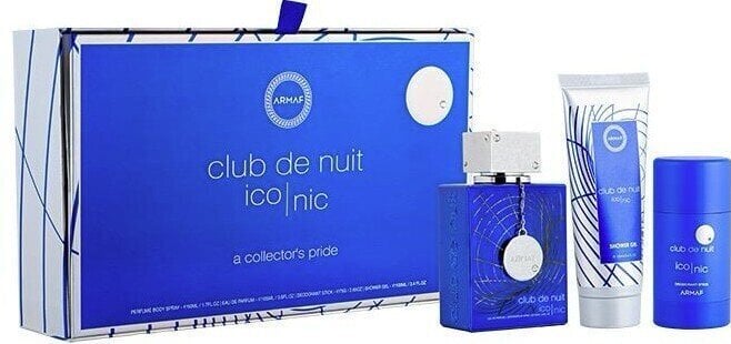 Sarja Armaf Club De Nuit Blue Iconic naisille: Eau de Parfum, 105 ml + suihkugeeli, 100 ml + kynädeodorantti, 75 g hinta ja tiedot | Miesten hajuvedet | hobbyhall.fi