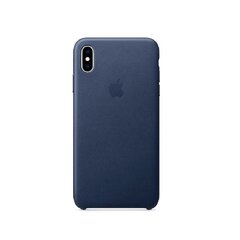 APPLE iPhone XS Max Leath Case Mid. Blue hinta ja tiedot | Puhelimen kuoret ja kotelot | hobbyhall.fi