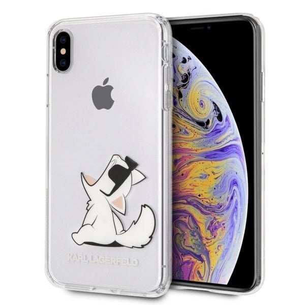 Karl Lagerfeld Apple iPhone Xs Max suojakuori - Choupette Fun Sunglasses hinta ja tiedot | Puhelimen kuoret ja kotelot | hobbyhall.fi