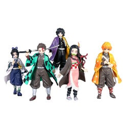 5 kpl 15cm Anime Demon Slayer Kimetsu no Yaiba hahmo Kamado Tanjirou Toimintahahmo Agatsuma Zenitsu Nezuko Warrior PVC-malli Lelut hinta ja tiedot | Pienoismallit | hobbyhall.fi