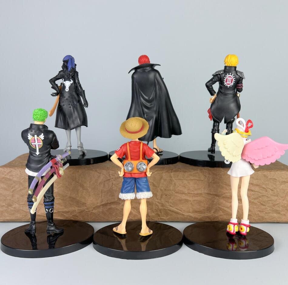 6 kpl 17cm One Piece Figure Theater Edition Film Red Robin Roronoa Zoro Luffy Nami Sanji Uta Anime Action Figurine hinta ja tiedot | Pienoismallit | hobbyhall.fi