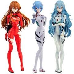 3 kpl 18cm Neon Genesis Evangelion Anime Figure EVA Lyhyet hiukset Rei Ayanami Action Figure Asuka Figurine PVC Collection Model hinta ja tiedot | Pienoismallit | hobbyhall.fi