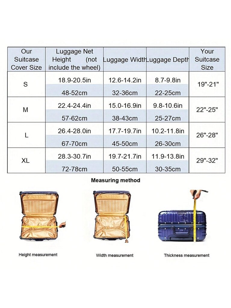 1kpl erittäin elastinen yksivärinen matkalaukun kansi, matkalaukun suojakuori, matkatarvikkeet Matkalaukun suojus matkalaukun suojus matkatavarasuoja Taka t hinta ja tiedot | Matkalaukut ja matkakassit | hobbyhall.fi