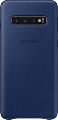 Samsung Galaxy S10 Leather Cover VG973LNE Navy hinta ja tiedot | Puhelimen kuoret ja kotelot | hobbyhall.fi