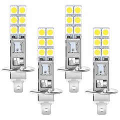 4kpl H1 6000K Super White 80W LED-ajovalopolttimosarja sumuajovalo hinta ja tiedot | LED-valonauhat | hobbyhall.fi