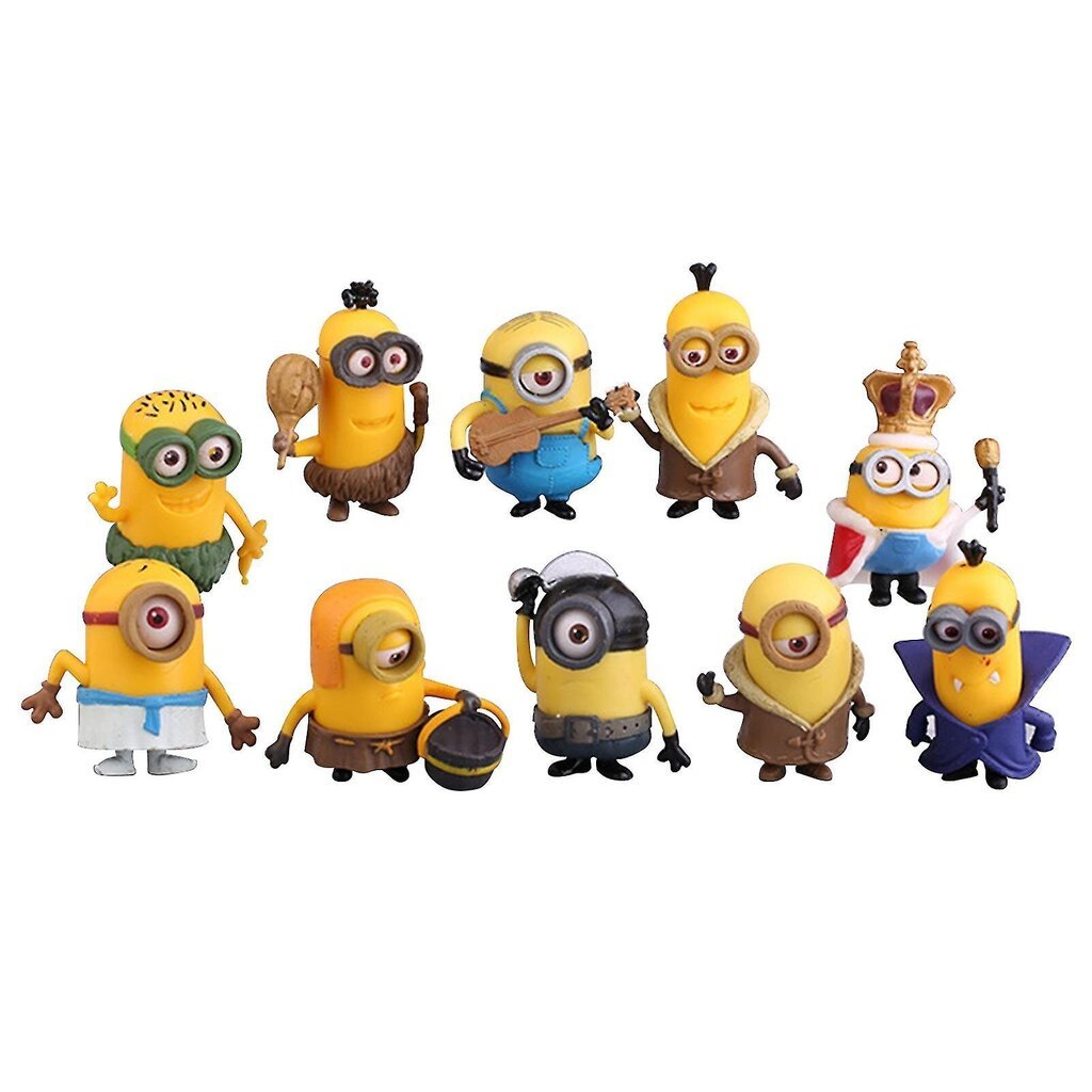 10 kpl Pvc lapsille Pieni söpö figuurilelu syntymäpäivälahja minionit hinta ja tiedot | Poikien lelut | hobbyhall.fi