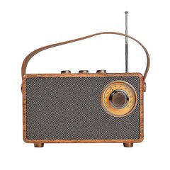 Retro Fm Radio Kannettava Puinen Bluetooth Radio Bassokaiutin Handsfree MP3-soitin Tuki Usb/tf Auto hinta ja tiedot | Kelloradiot ja herätyskellot | hobbyhall.fi