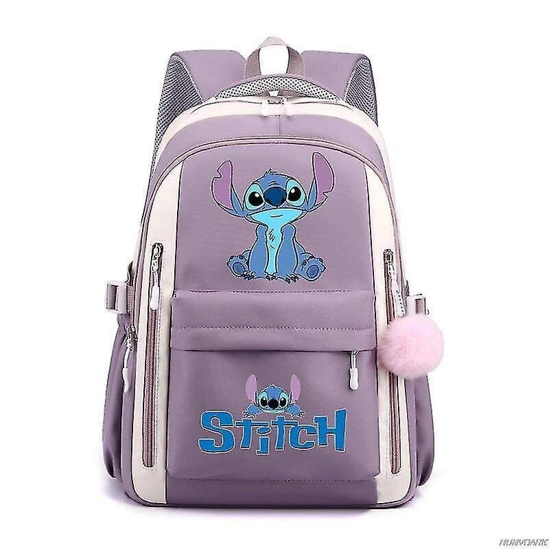 Lilo and Stitch -reppu, suurikapasiteettinen, vedenpitävä, koululaukku, trendikäs kannettavan tietokoneen laukku naisille ja miehille hinta ja tiedot | Koulureput ja -laukut | hobbyhall.fi