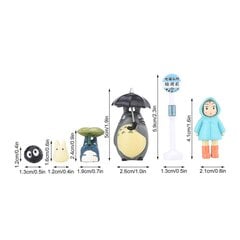 1Set Studio Ghibli Naapurini Totoro Ensky Dolls Figuuri Söpö japanilainen miniatyyrisarja hinta ja tiedot | Sisustustuotteet | hobbyhall.fi