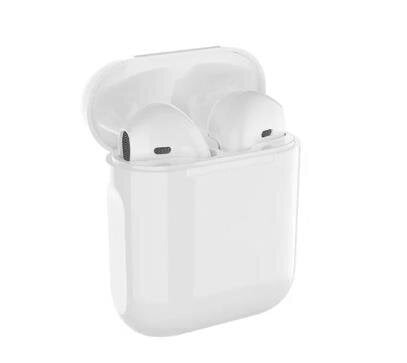 Alkuperäinen i12 Tws Stereo Wireless 5.0 Bluetooth In-Ear-Hörlurar med iPhone-kotelo (Vit)