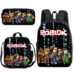 Roblox-koululaukku Opiskelijareppu Opiskelijatarvikkeet Koululahja Kolme pakkausta hinta ja tiedot | Koulureput ja -laukut | hobbyhall.fi