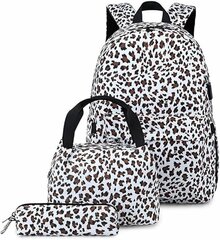 Pack Naisten reppu Leopard Print -koululaukkusarja Suurikapasiteettinen reppu hinta ja tiedot | Koulureput ja -laukut | hobbyhall.fi