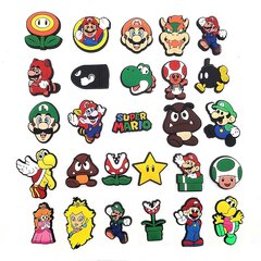 27 kpl Super Mario Bros kenkäkorut, Croc Clog kengät koristeet lapsille aikuisille hinta ja tiedot | Juhlakoristeet | hobbyhall.fi