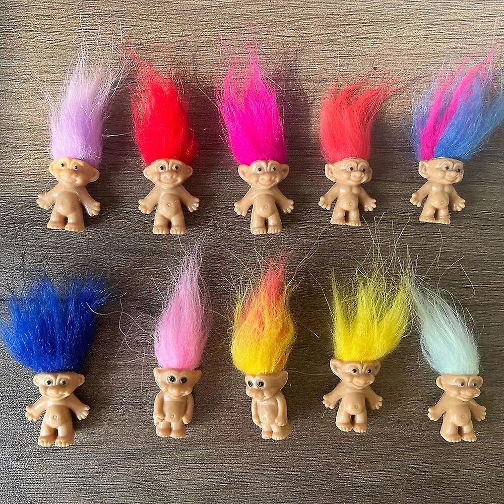 10 kpl Lucky Troll Dolls Ihastuttavia minihahmoja Kakunpäälliset Koristeet Söpöt tontut Keräilylelu Juhlalahja hinta ja tiedot | Juhlakoristeet | hobbyhall.fi