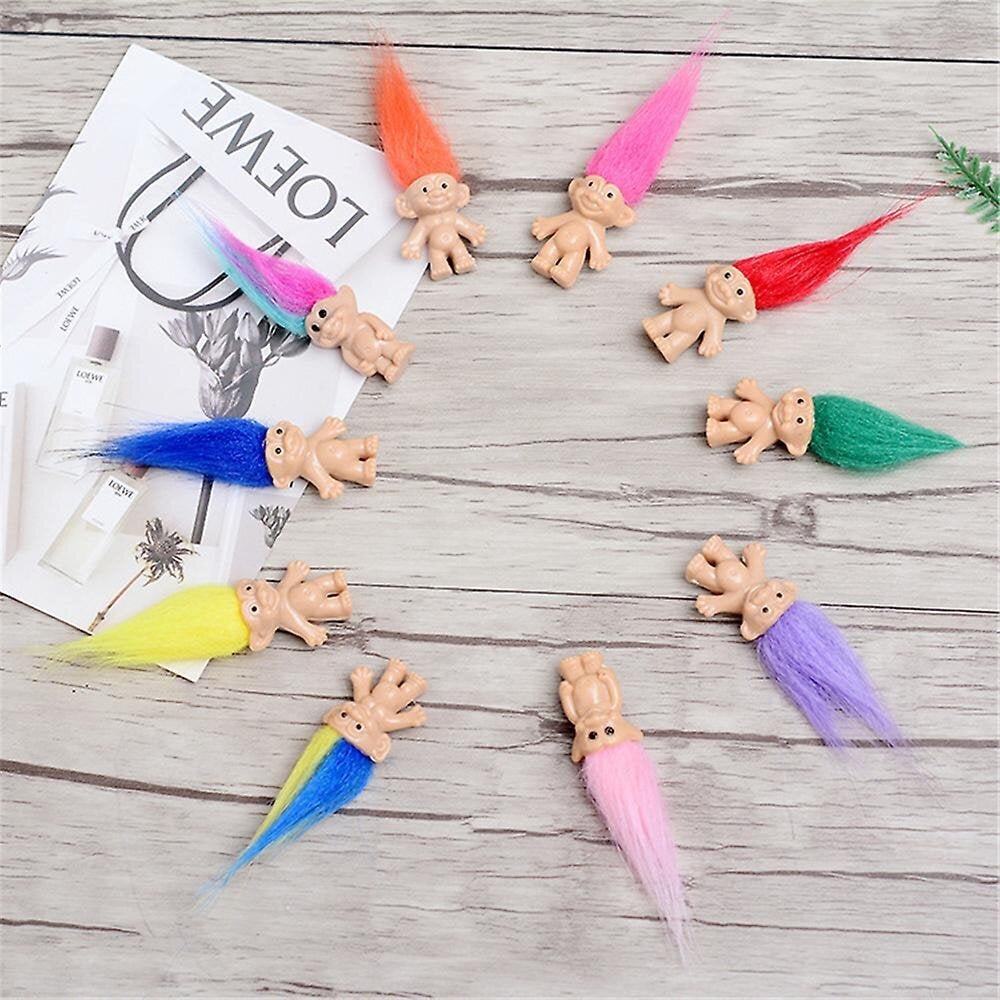 10 kpl Lucky Troll Dolls Ihastuttavia minihahmoja Kakunpäälliset Koristeet Söpöt tontut Keräilylelu Juhlalahja hinta ja tiedot | Juhlakoristeet | hobbyhall.fi