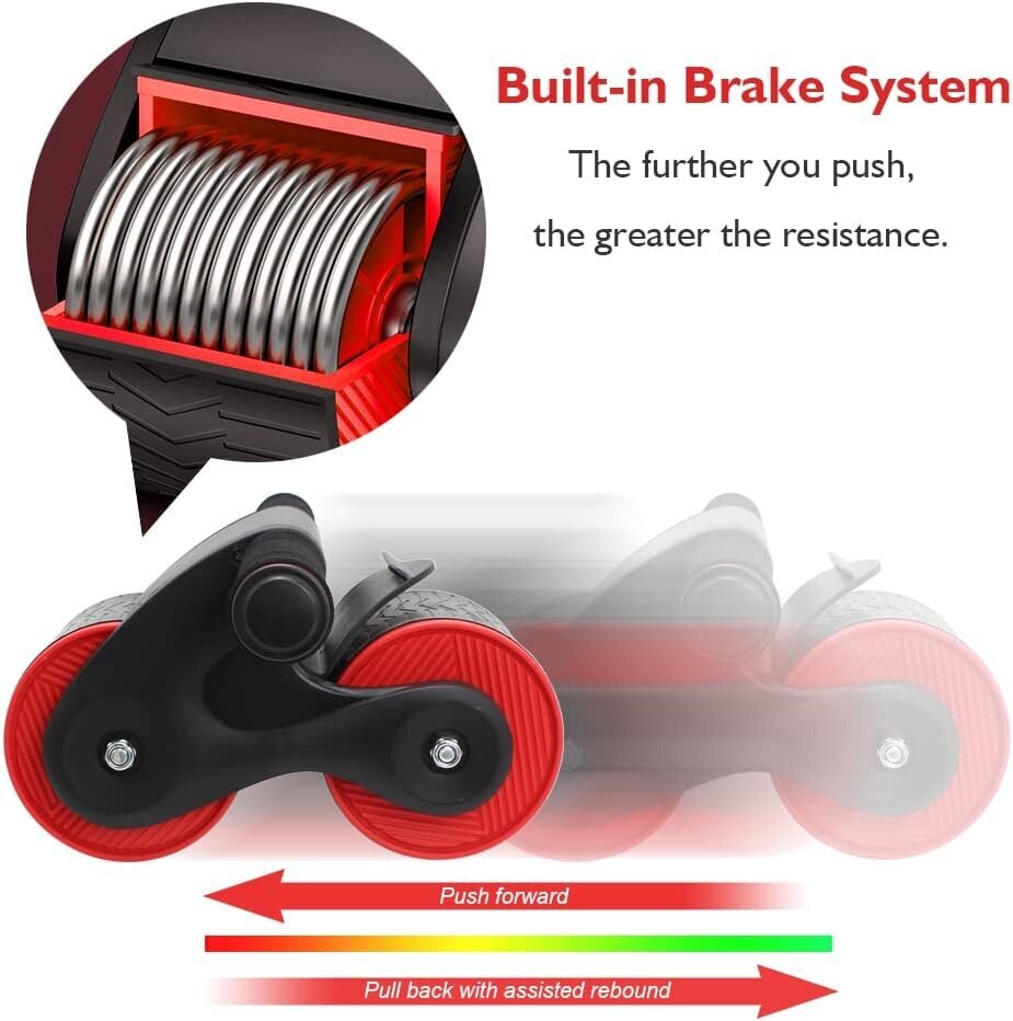 Vatsan pyörän vatsarulla automaattinen palautusharjoitusvälineiden ydinvoimaharjoittelu vatsalihasten harjoitteluun kotikuntosalissa hinta ja tiedot | Ohjain- ja laajennuskortit | hobbyhall.fi