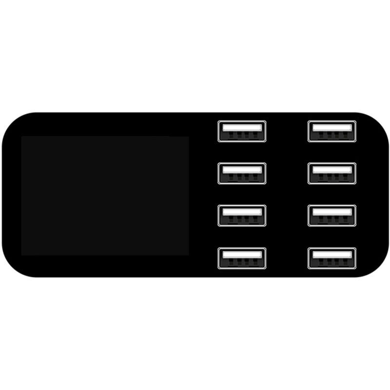 A9S nopea autolaturi 8-porttinen Multi USB LCD-näyttö puhelinlaturi 12V USB-keskitin puhelimen tabletin DVR:lle, musta hinta ja tiedot | Paristolaturit | hobbyhall.fi