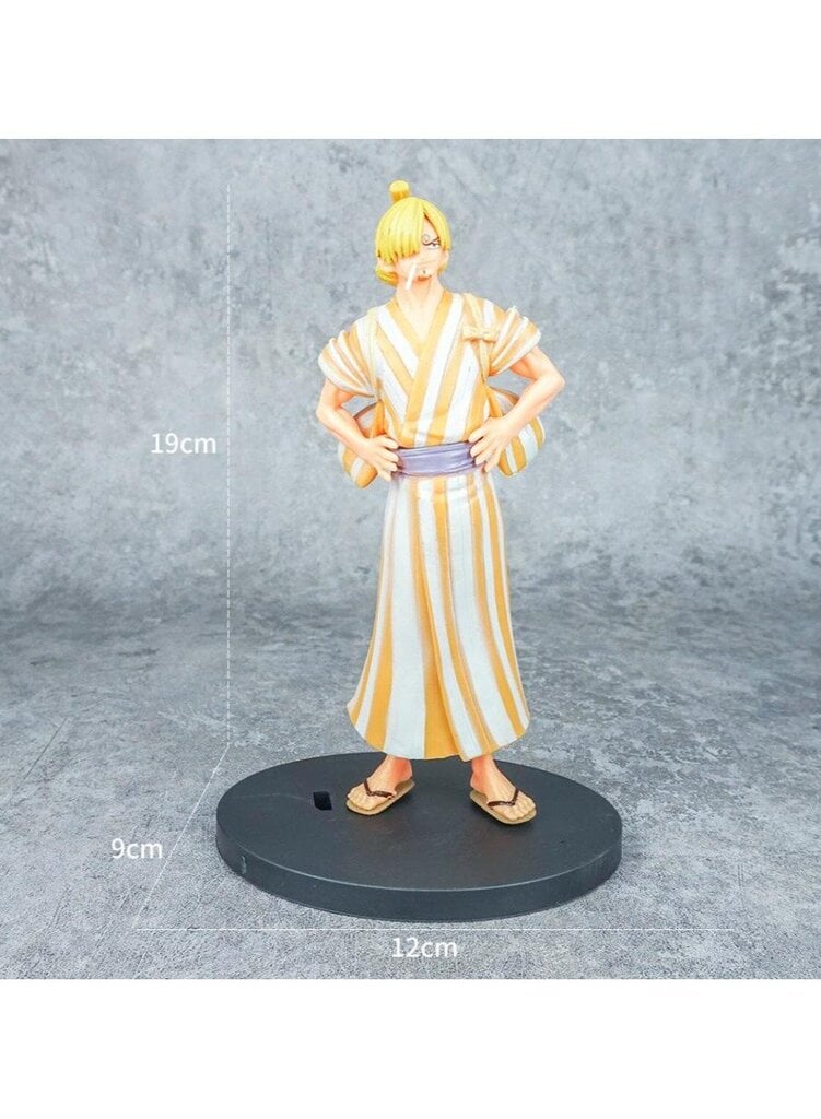 4 kpl 18cm One Piece Anime figuuri Luffy Zoro Chopper Nami Toimintafiguuri Land of Wano Lelut hinta ja tiedot | Pienoismallit | hobbyhall.fi