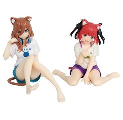 2 kpl Quintessential Quintuplets Figures Anime Nakano Miku Nino Figures Model 12cm Toy Kids Action Figure Miku Doll hinta ja tiedot | Pienoismallit | hobbyhall.fi