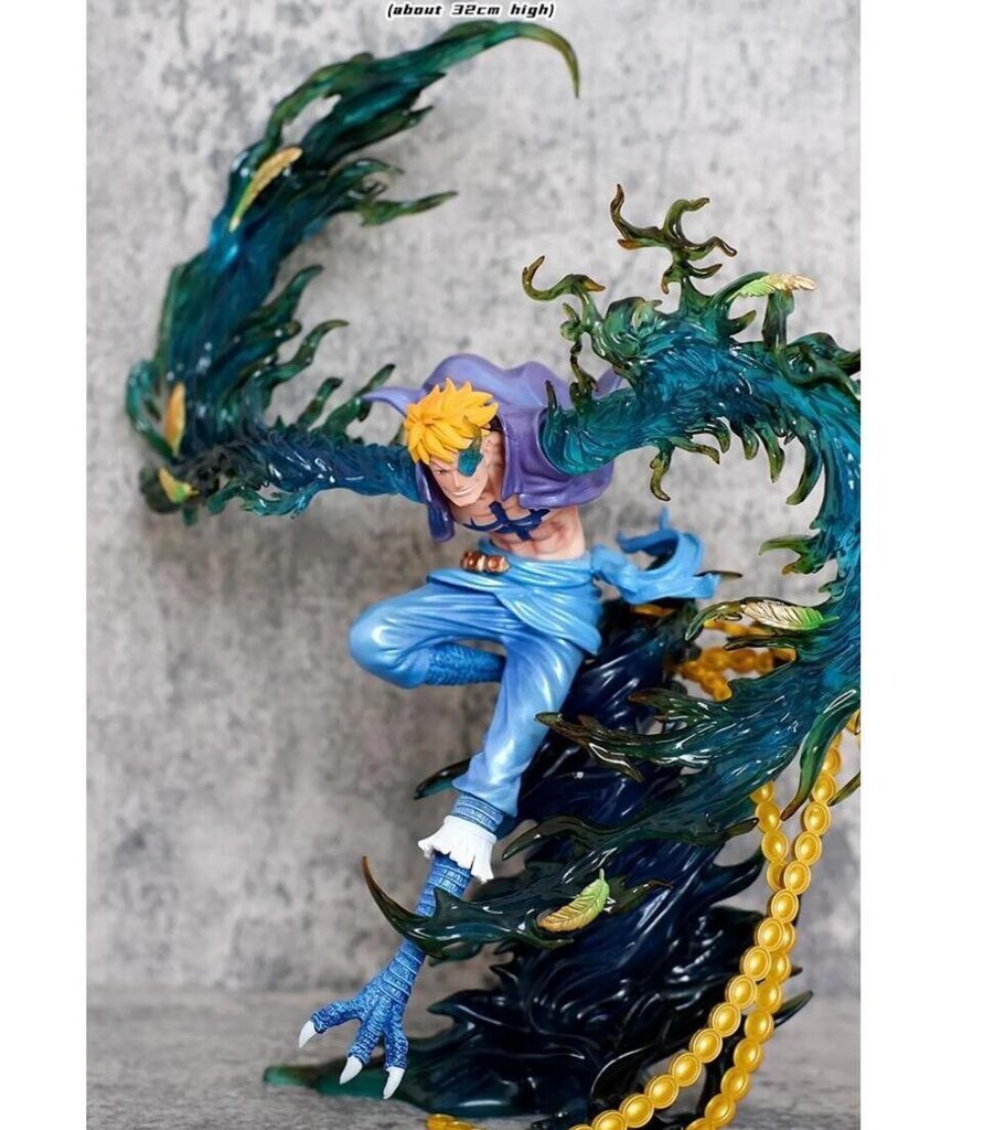 One Piece Marco Anime Figure Immortal Birds 31cm Action Figure Brain Hole Pvc Statue Doll Ornament Collection Model hinta ja tiedot | Pienoismallit | hobbyhall.fi