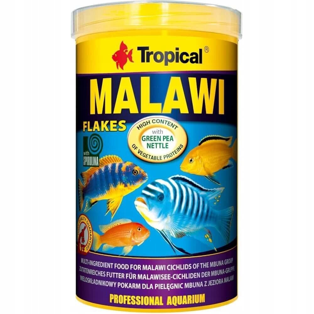 Ruoka siklideille Tropical Malawi, 1000 ml hinta ja tiedot | Kalanruoka | hobbyhall.fi