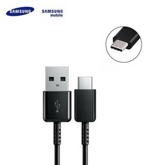 Samsung EP-DG970BBE Galaxy S10 / S10+ / S10e USB 2.0 to Type-C 3.1 Qualcom Data & Charging Cable 1.2m Black (OEM) hinta ja tiedot | Puhelinkaapelit | hobbyhall.fi