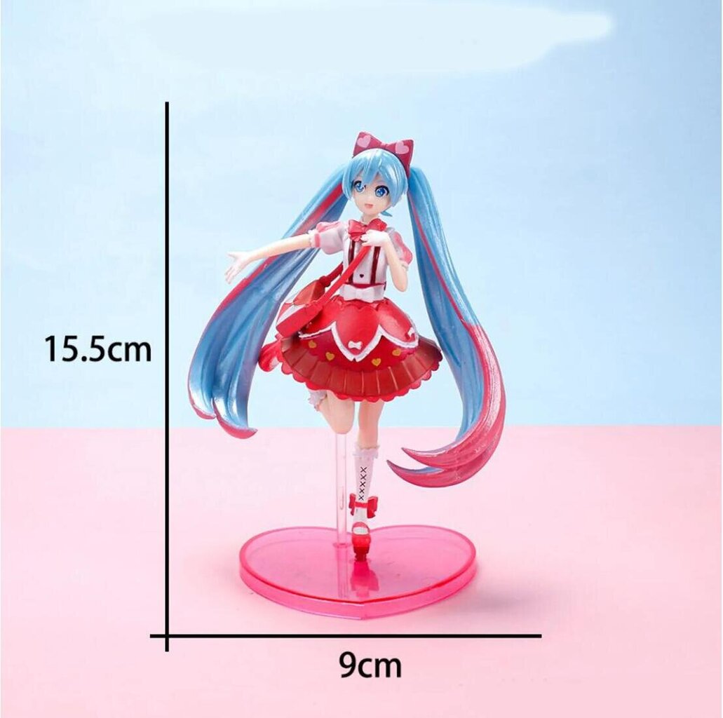 5 kpl 15cm-23cm Seksikäs tyttö Hatsune Miku Anime Figure Fashion Subclture Miku Action Figure hinta ja tiedot | Pienoismallit | hobbyhall.fi