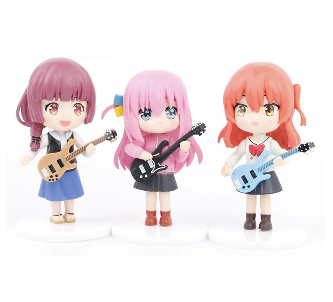 6 kpl 10cm BOCCHI THE ROCK Anime Figure Kitaristi Gotoh Hitori Action Figure Ijichi Nijika/Kita Ikuyo Figure Collectible Model Toy hinta ja tiedot | Pienoismallit | hobbyhall.fi