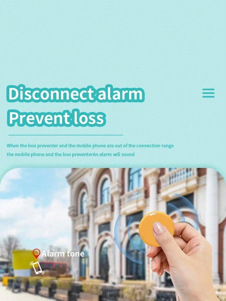 Pyöreä Bluetoothin häviämisenestolaite Älykäs matkapuhelin APP Sijainti Kaksisuuntainen hälytyshälytys hinta ja tiedot | Intiimipesutuotteet | hobbyhall.fi