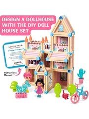 233-osainen 3D Castle Villa talonrakennuslelusarja - STEM Montessori DIY Rakennuspalikat Lelut - talo tytöille Ikä 3 4 5 6 7 8 vuotta vanha, LED-valot, pl hinta ja tiedot | Intiimipesutuotteet | hobbyhall.fi