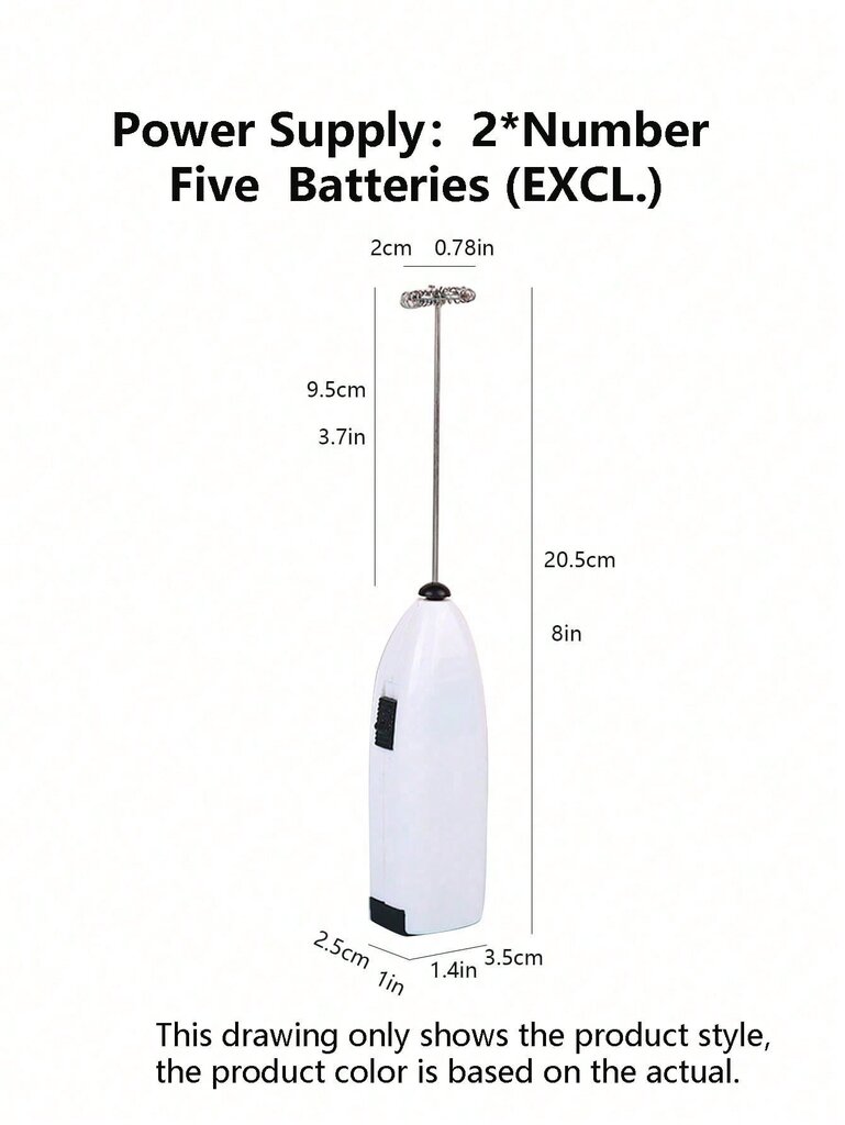 1 kpl sähköinen kahvisekoitin, joka toimii 2 Aa-paristolla, tehokas mikseri hinta ja tiedot | Sähkövatkaimet ja maidonvaahdottimet | hobbyhall.fi