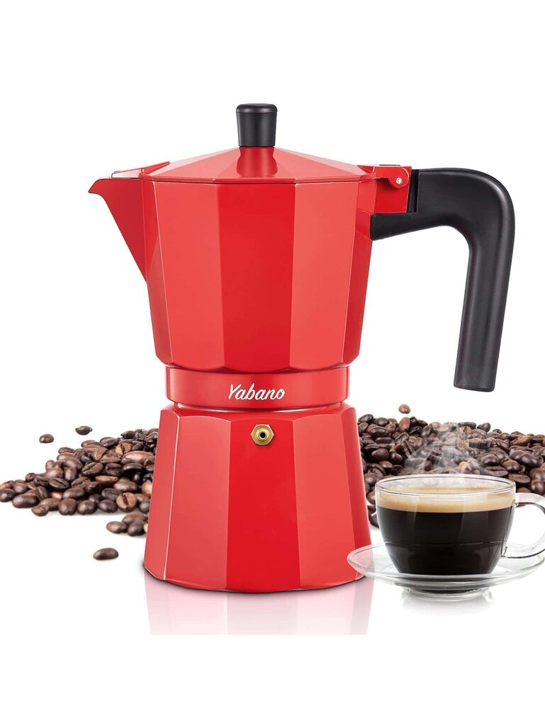 Yabano Stovetop Espressokeitin, Moka Coffee Pot Italialainen espresso kaasu- tai sähköliesi keraaminen liesi, italialainen kahvinkeitin cappuccinolle tai lattelle hinta ja tiedot | Kahvipannut ja teekannut | hobbyhall.fi