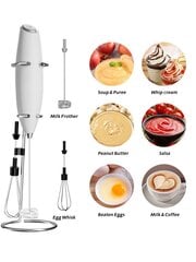 1kpl valkoinen/musta kannettava sähköinen munavatkain ja maidonvaahdotin, 80g, paristokäyttöinen (2x5# paristo), sopii kahville/kermalle/eri ruoille hinta ja tiedot | Intiimipesutuotteet | hobbyhall.fi
