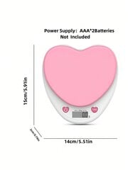 1 kpl Heart Design elektroninen vaaka hinta ja tiedot | Intiimipesutuotteet | hobbyhall.fi