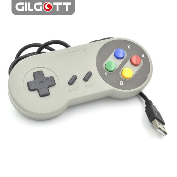 1 kpl langallinen Super USB -ohjain Peliohjain Ohjaussauvat Classic Joypad Nintendo SNES -peleille Windows PC MAC -tietokone