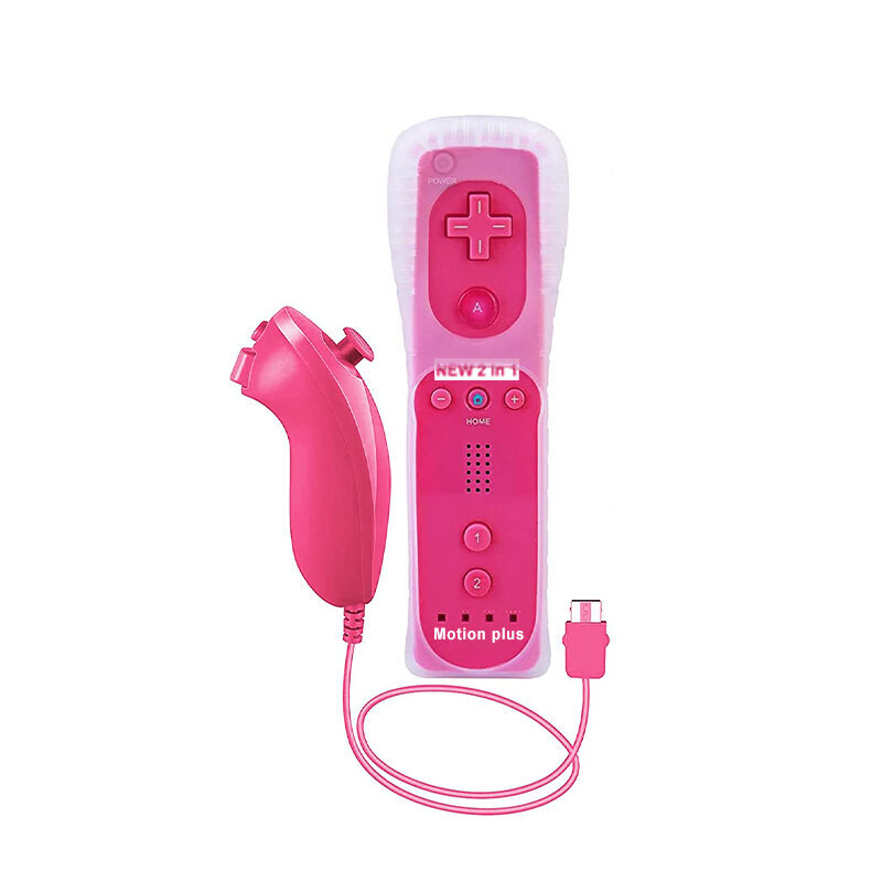 2 kpl -kaukosäädin Motion Plusilla Nintendo Wii Nunchuckin langattomalle peliohjaimelle Nintend Wii -konsolin ohjainsauvalle hinta ja tiedot | Ohjain- ja laajennuskortit | hobbyhall.fi